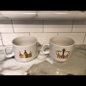 King & Queen mugs- Set of 2